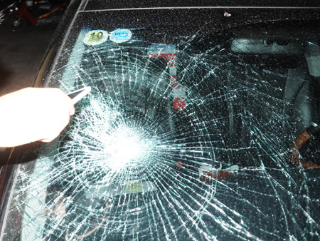 Xe Camry sau khi xảy ra tai nạn