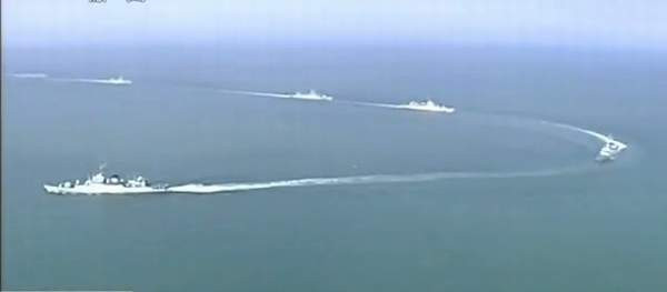 Tàu chiến của 3 Hạm đội Trung Quốc đang tổ chức diễn tập. Tàu chiến của 3 Hạm đội Trung Quốc đang tổ chức diễn tập