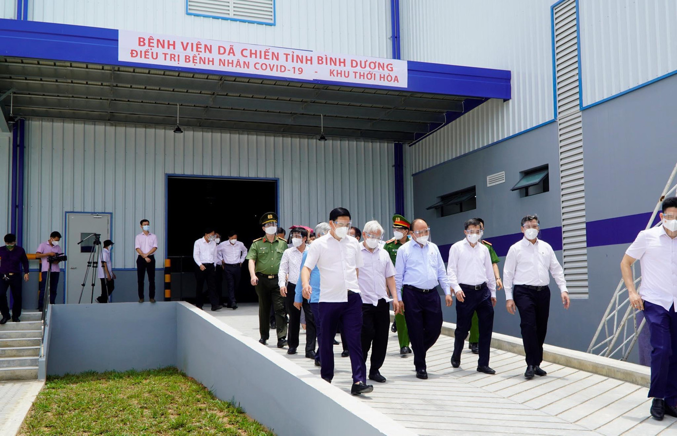 Chủ tịch nước và đoàn công tác Trung ương đến kiểm tra tại Bình Dương