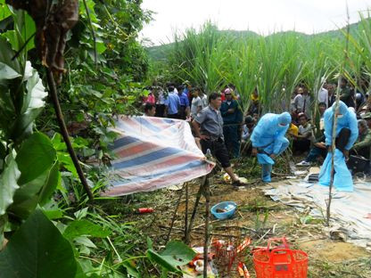 Hiện trường phát hiện thi thể em N. Hiện trường phát hiện thi thể em N