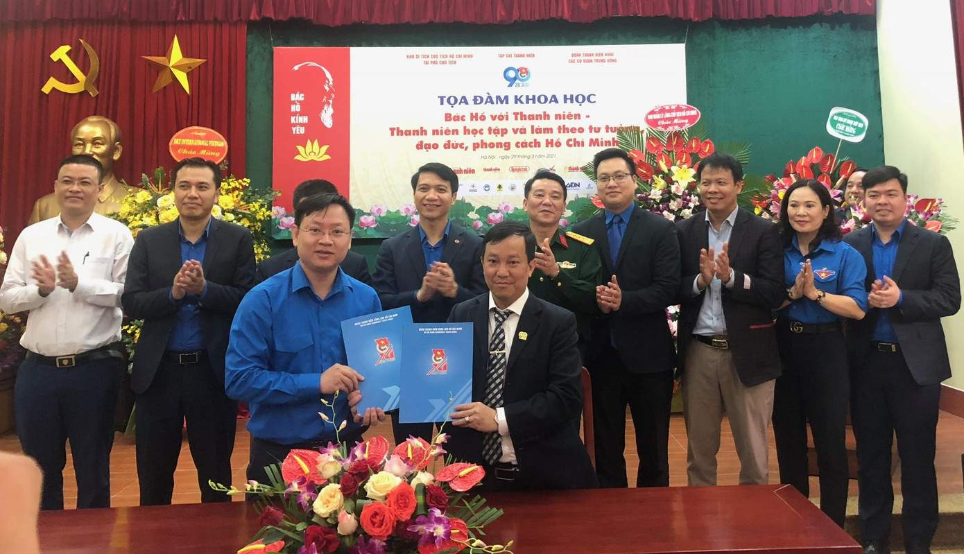 Đoàn Khối cơ quan T.Ư và Tạp chí Thanh niên ký kết chương trình phối hợp về công tác nghiên cứu khoa học của tuổi trẻ.