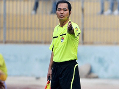 Trợ lý trọng tài Phạm Đắc Chiến khẳng định mình hoàn toàn trong sạch. Ảnh: Minh Hoàng 