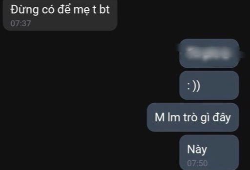 Tin nhắn cuối cùng của T.N.Y.N. trước với bạn học. Ảnh chụp màn hình.