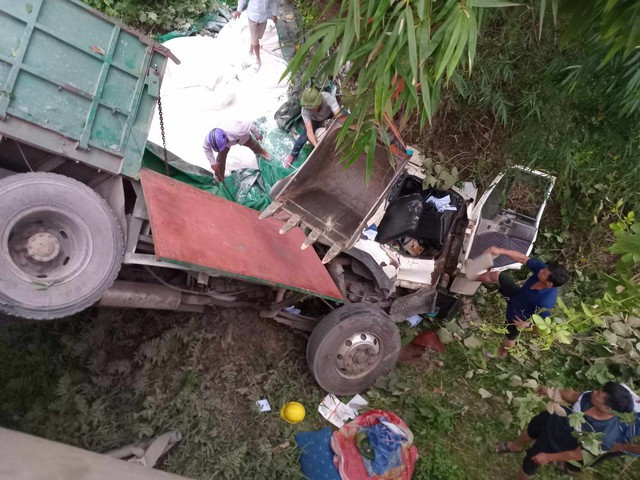 Hiện trường vụ tai nạn.