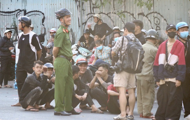 Lực lượng cảnh sát giữ gìn trật tự