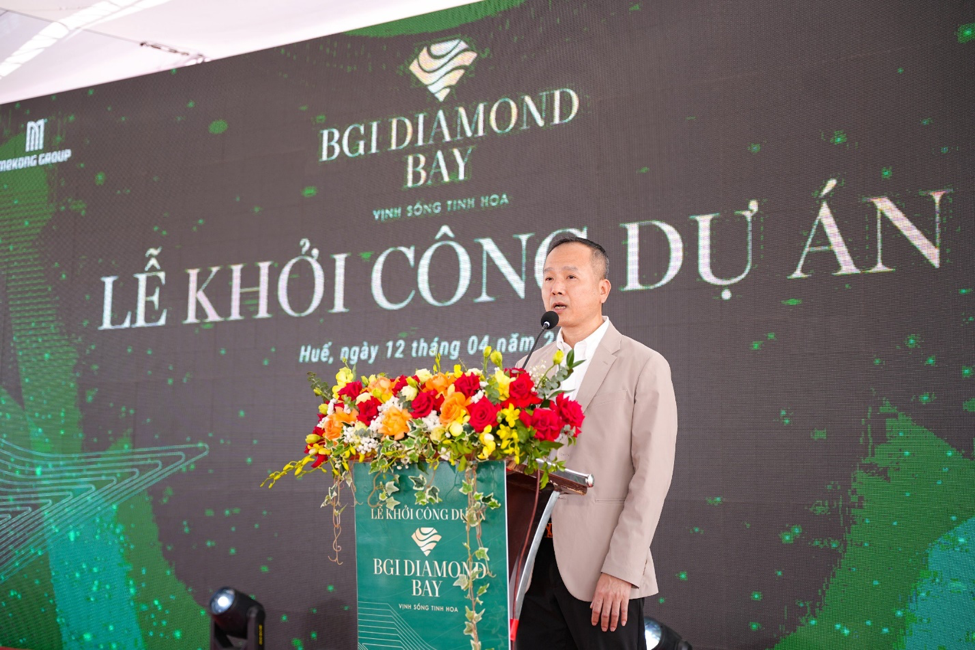 Ông Hoàng Trọng Đức – Chủ tịch HĐQT BGI Group phát biểu tại Lễ Khởi công Dự án. Ông Hoàng Trọng Đức – Chủ tịch HĐQT BGI Group phát biểu tại Lễ Khởi công Dự án.