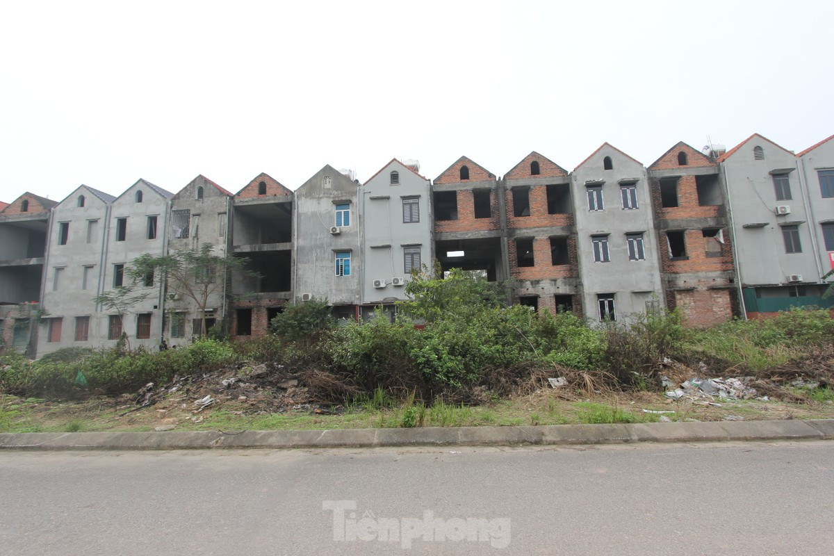 Hàng loạt biệt thự bỏ hoang tại khu đô thị Nam Võ Cường.