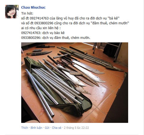 Dịch vụ bảo kê đâm thuê chém mướn