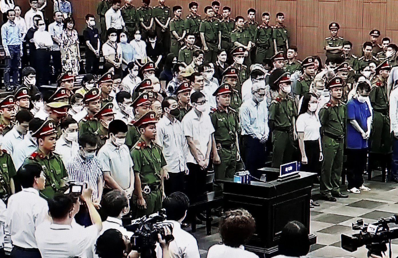 Hình ảnh các bị cáo tại tòa. Hình ảnh các bị cáo tại tòa.