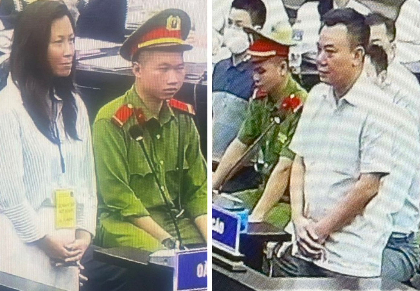 Bị cáo Hằng và Tuấn cùng bật khóc tại tòa.