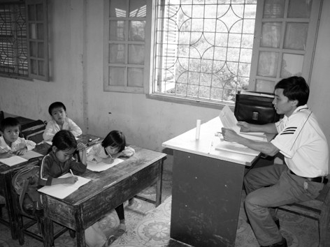 Một tiết học của thầy trò Trường THCS Hợp Nhất (Ba Vì- Hà Nội). Ảnh: Thiên Minh. Một tiết học của thầy trò Trường THCS Hợp Nhất (Ba Vì- Hà Nội). Ảnh: Thiên Minh