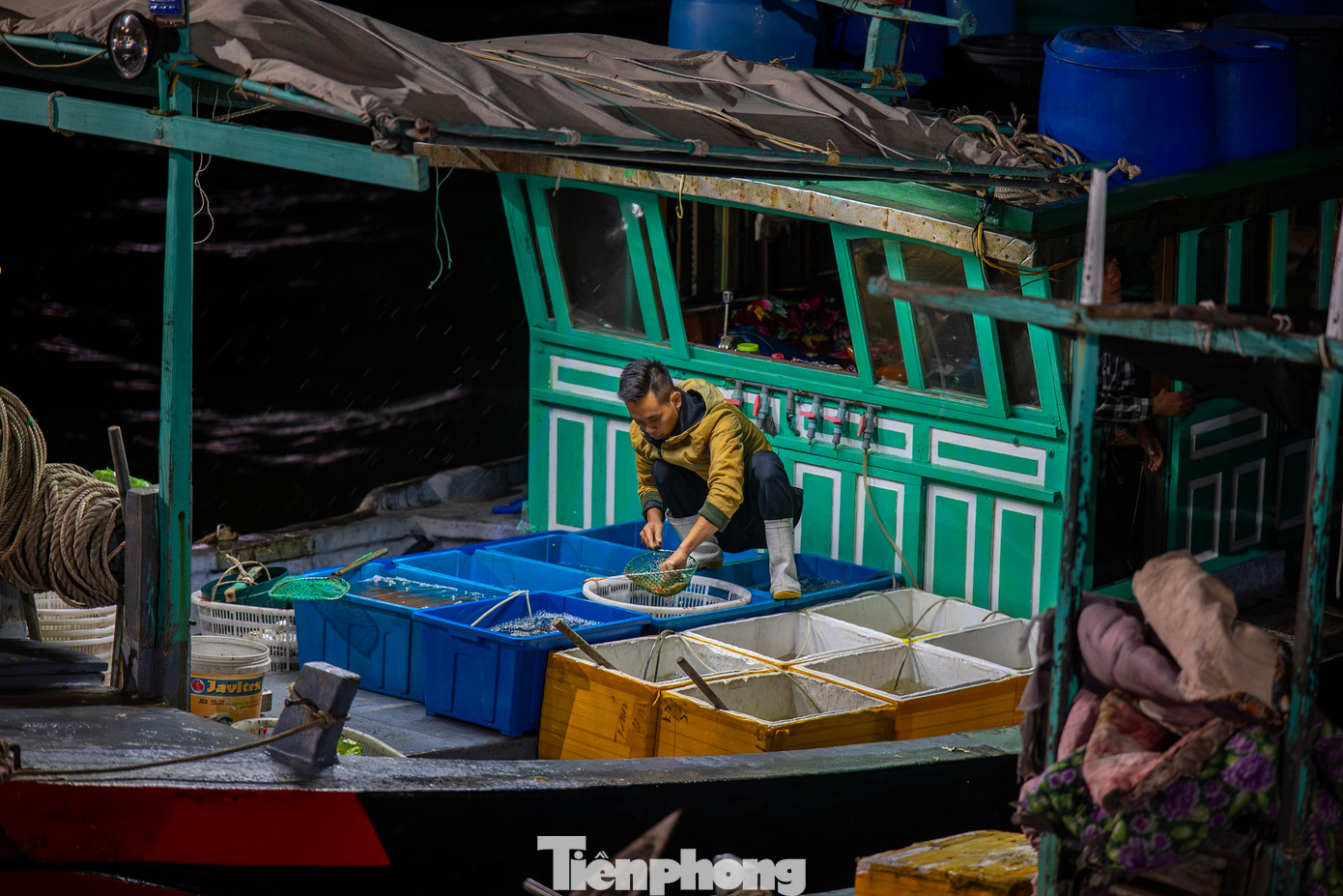 Chợ có khuôn viên rộng, biển, khá quy củ với hàng trăm "lốt", chia thành 2 khu vực. Từ sáng sớm, khi ánh bình minh chưa ló rạng, khu chợ đã nhộn nhịp người mua kẻ bán, trên bến dưới thuyền tấp nập.