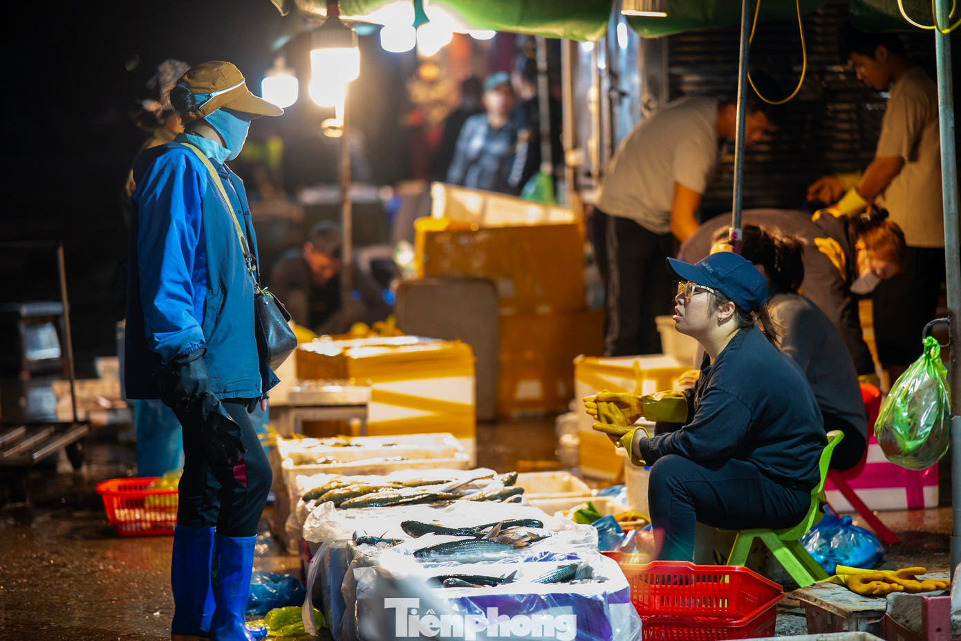 Trước đây, chợ được bố trí ở khu vực đường bao biển thuộc phường Hồng Hải sau đó di chuyển về bến cá giáp chợ Hạ Long 1 (phường Bạch Đằng, TP. Hạ Long). Đến đầu tháng 9/2020, chợ được chuyển vào khu vực phường Cao Xanh cách vị trí cũ khoảng 3-4 km nhằm đảm bảo mỹ quan, vệ sinh môi trường vùng biển và được quy hoạch gọn gàng.