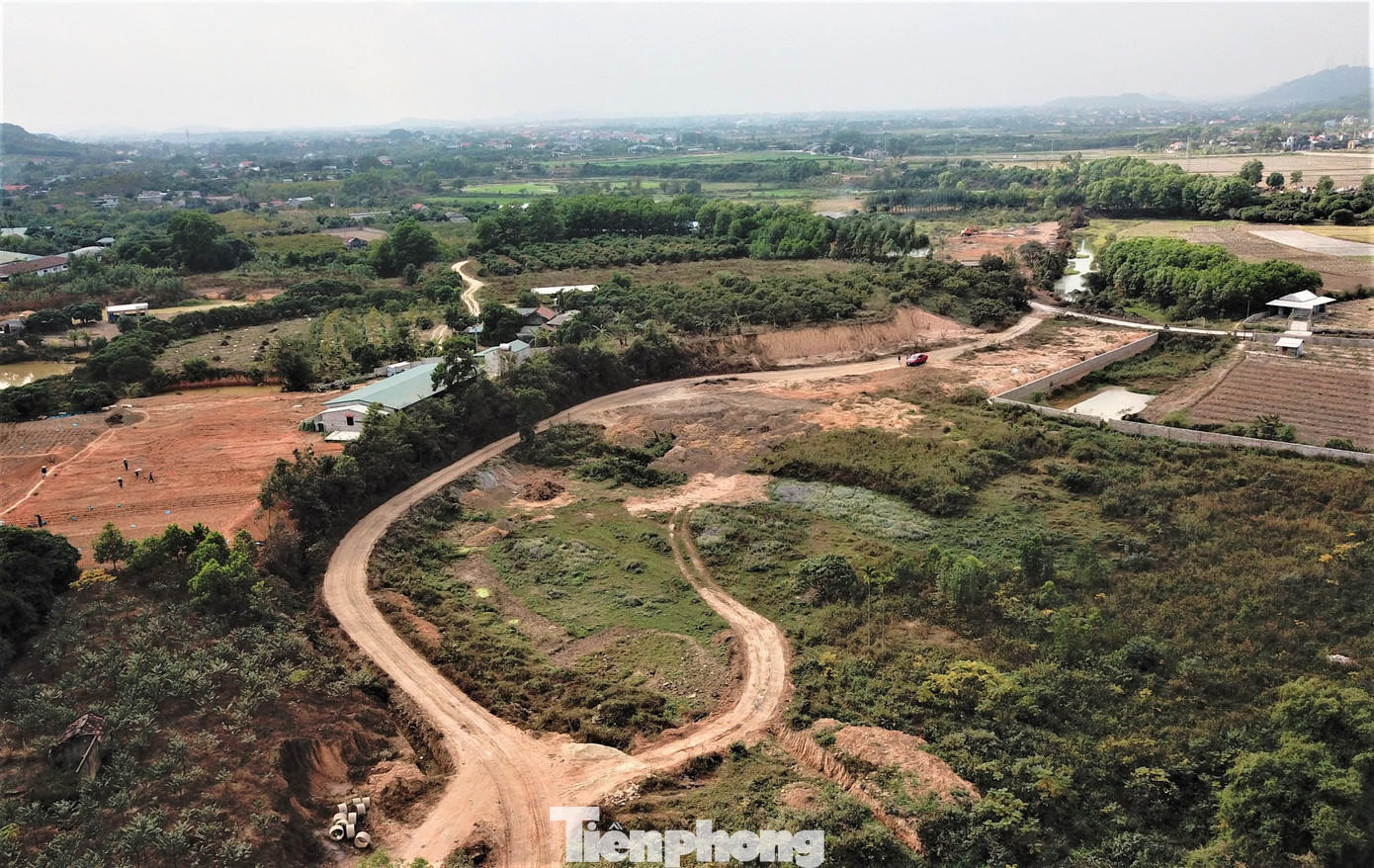 Nhóm sét tặc đã mở đường chằng chịt cánh đồng để tiện đường vận chuyển đất sét.