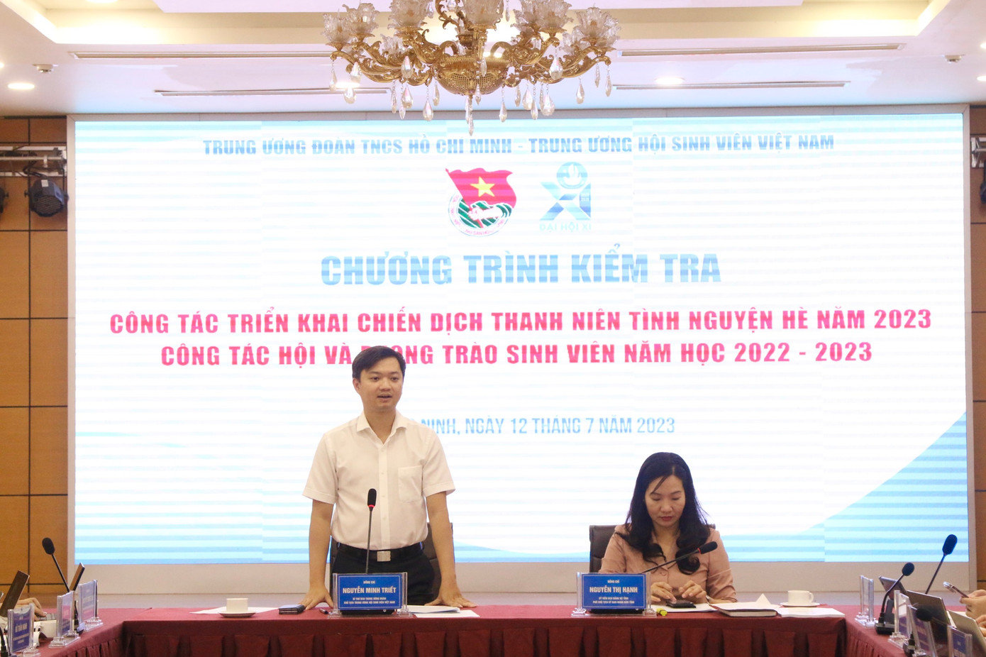 Anh Nguyễn Minh Triết, Bí thư Ban Chấp hành Trung ương Đoàn, Chủ tịch Hội Sinh viên Việt Nam mong muốn sẽ thành lập được thêm hội sinh viên cấp trường tại các trường đại học, cao đẳng trên địa bàn tỉnh. Anh Nguyễn Minh Triết, Bí thư Ban Chấp hành Trung ương Đoàn, Chủ tịch Hội Sinh viên Việt Nam mong muốn sẽ thành lập được thêm hội sinh viên cấp trường tại các trường đại học, cao đẳng trên địa bàn tỉnh.