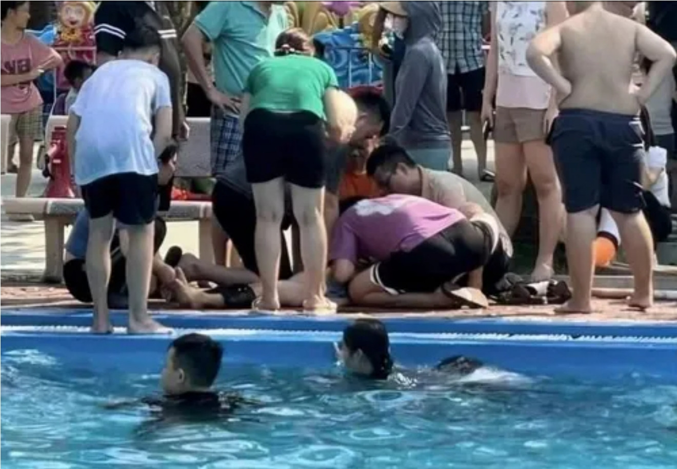 Hiện trường vụ đuối nước ở thị xã Đông Triều hôm 1/6. Hiện trường vụ đuối nước ở thị xã Đông Triều hôm 1/6.