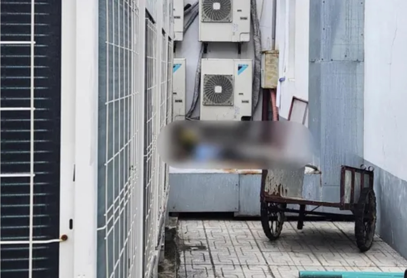 Hiện trường vụ việc, nơi phát hiện thi thể ông D.