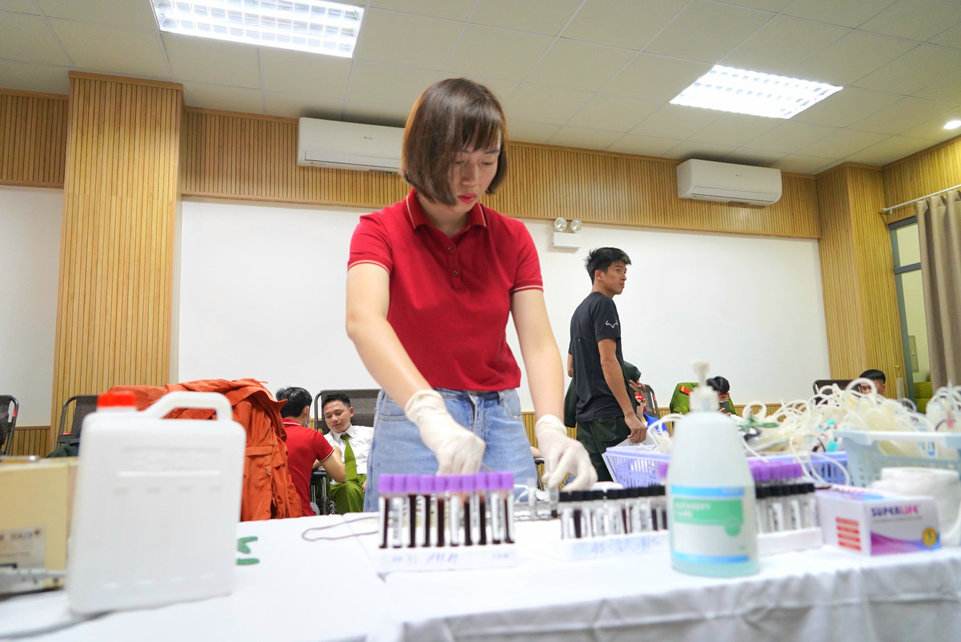 Dự kiến Chủ Nhật Đỏ tại Trung tâm Huấn luyện quốc gia về phòng chống khủng bố sẽ nhận được hơn 300 đơn vị máu trong ngày đầu tổ chức.