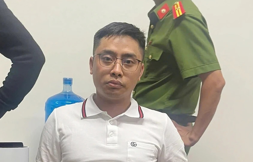 Đối tượng Bùi Đình khánh bị bắt khi đang lẩn trốn tại Thanh Hóa.