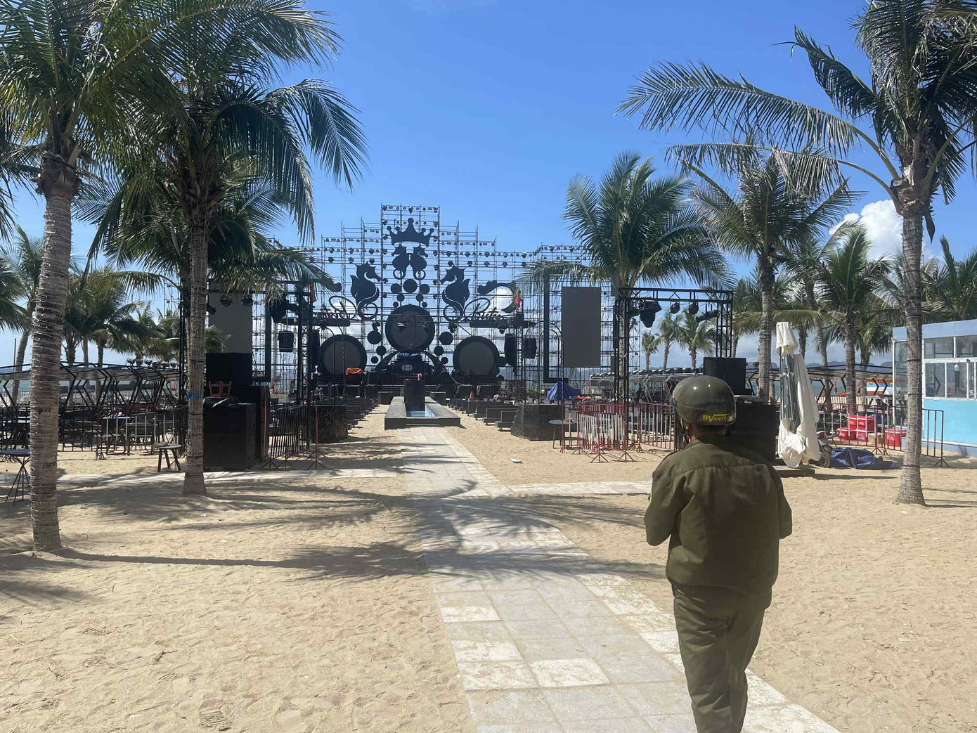 Hiện trường nơi xảy ra vụ việc.