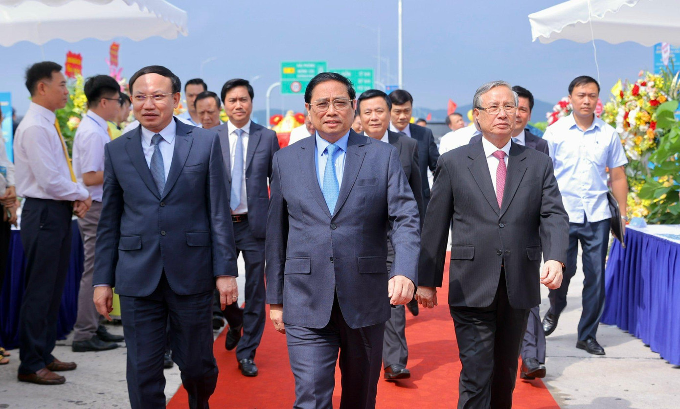 Thủ tướng Phạm Minh Chính dự lễ khánh thành cao tốc Vân Đồn - Móng Cái Thủ tướng Phạm Minh Chính dự lễ khánh thành cao tốc Vân Đồn - Móng Cái