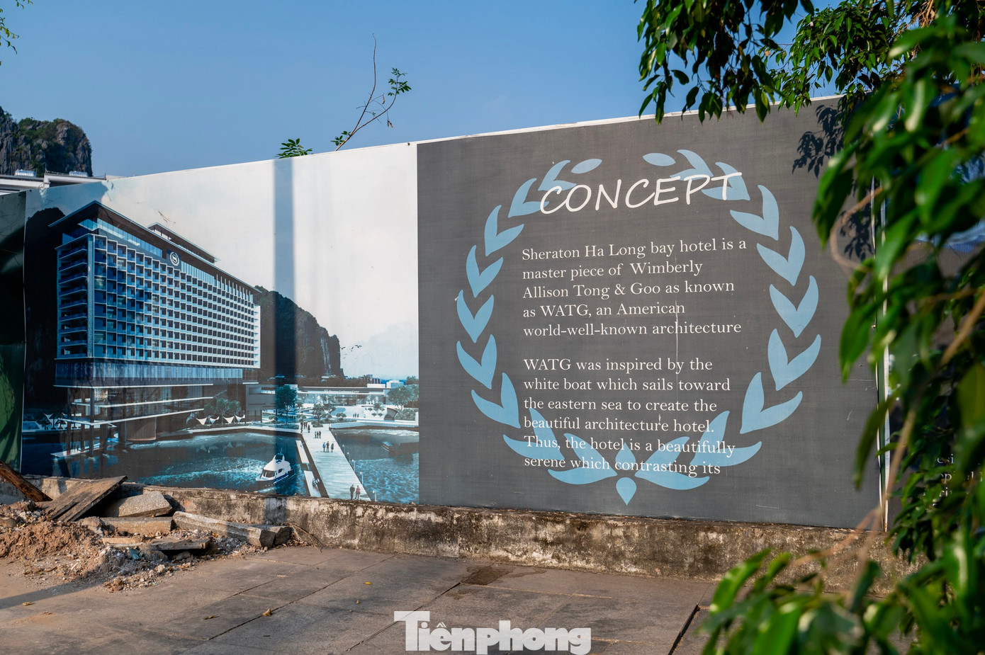 Theo thiết kế ban đầu, khách sạn được xây dựng cả trong phần đất liền giáp với thư viện tỉnh và vươn ra vịnh Hạ Long, với 265 phòng 5 sao; 68 căn hộ cho thuê; trung tâm mua sắm, tổ hợp chăm sóc sức khỏe, nhà hàng, dịch vụ giải trí, ăn uống, tổ chức sự kiện… dự kiến đi vào hoạt động năm 2017.