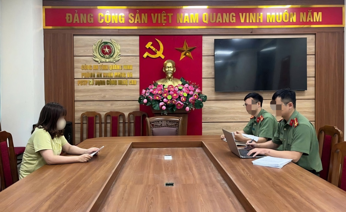 Lực lượng chức năng triệu tập các đối tượng xuyên tạc, sai sự thật đến làm việc.