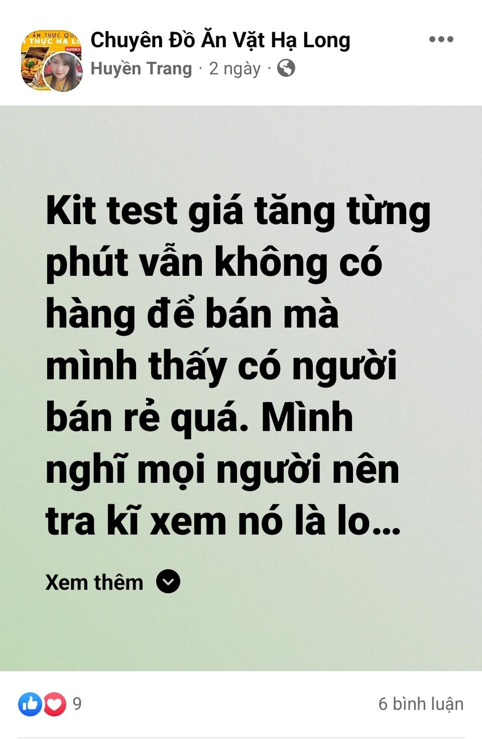 Người dân chia sẻ kinh nghiệm khi mua kit xét nghiệm nhanh COVID-19. Người dân chia sẻ kinh nghiệm khi mua kit xét nghiệm nhanh COVID-19.