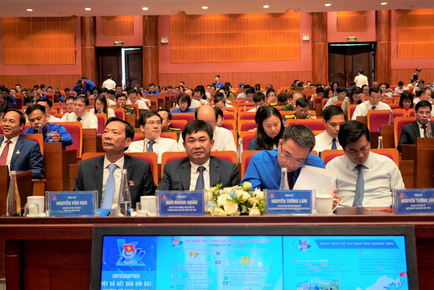 Các đại biểu tham dự Đại hội đại biểu Đoàn TNCS Hồ Chí Minh tỉnh Quảng Ninh lần thứ XII, nhiệm kỳ 2022 - 2027.