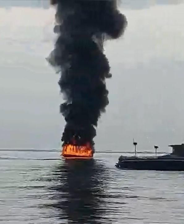 Hiện trường vụ việc (ảnh cắt từ clip).