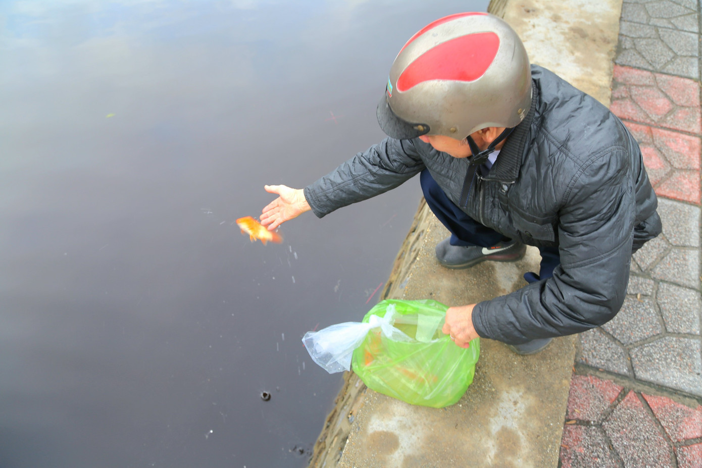 Khi được hỏi mọi người có biết đây là hồ nước mặn không, mọi người đều trả lời là biết.