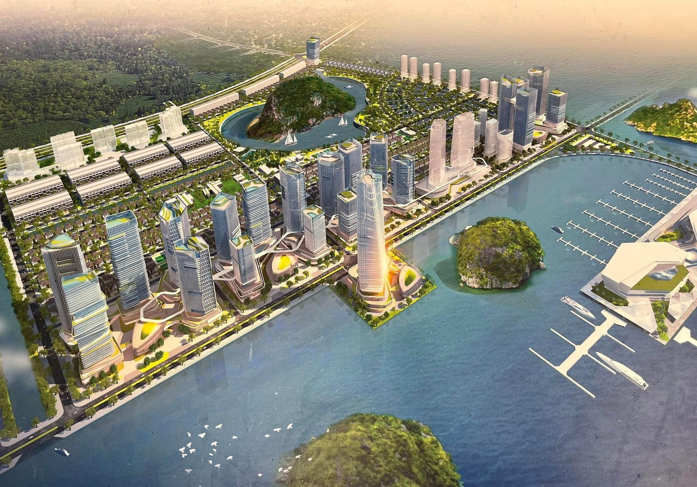 Phối cảnh tổng thể dự án Ao Tiên Vân Đồn.