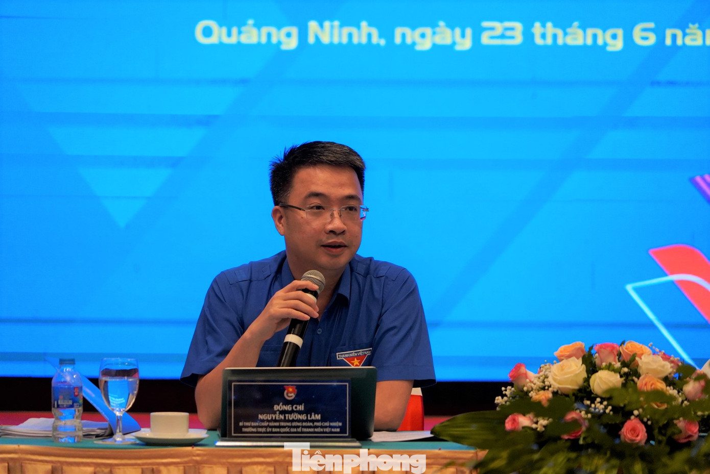 Nguyễn Tường Lâm, Bí thư Ban Chấp hành Trung ương Đoàn, Phó Chủ nhiệm Thường trực Ủy ban Quốc gia về Thanh niên Việt Nam chủ trì hội nghị. Nguyễn Tường Lâm, Bí thư Ban Chấp hành Trung ương Đoàn, Phó Chủ nhiệm Thường trực Ủy ban Quốc gia về Thanh niên Việt Nam chủ trì hội nghị.