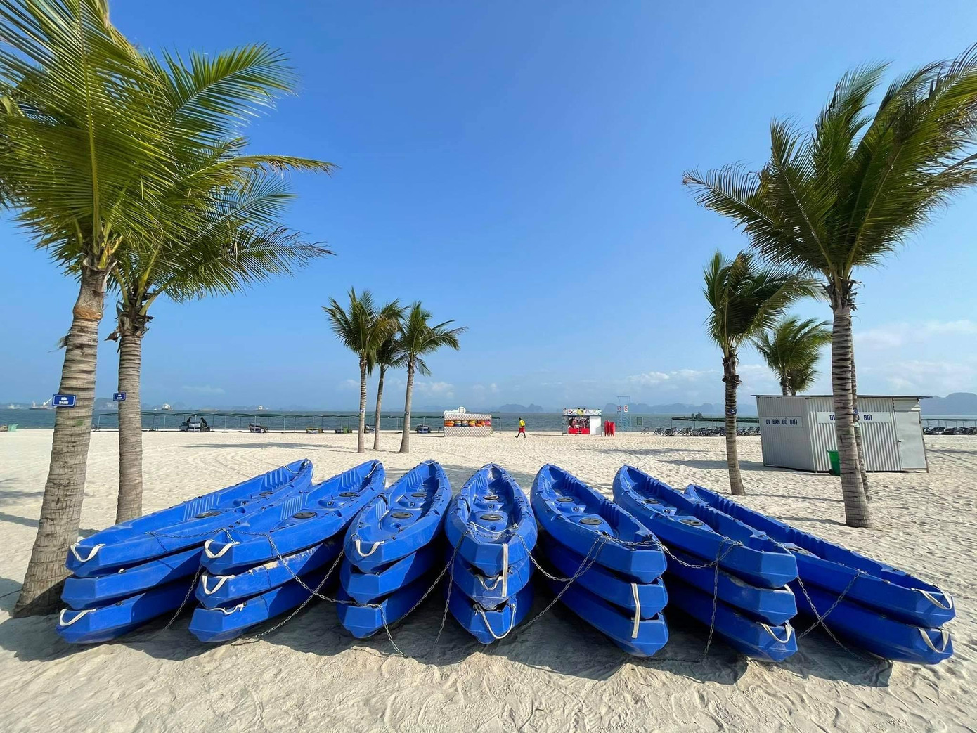 "Cứ tình trạng này chắc tôi cũng tìm hướng chuyển đổi nghề nghiệp. Hơn 1 tuần nay chưa có 1 khách nào thuê thuyền. Ngồi 1 mình ở đây cảm giác như đang lạc trên đảo hoang vậy", Anh Khang, một người cho thuê thuyền ở bãi tắm nói. "Cứ tình trạng này chắc tôi cũng tìm hướng chuyển đổi nghề nghiệp. Hơn 1 tuần nay chưa có 1 khách nào thuê thuyền. Ngồi 1 mình ở đây cảm giác như đang lạc trên đảo hoang vậy", Anh Khang, một người cho thuê thuyền ở bãi tắm nói.