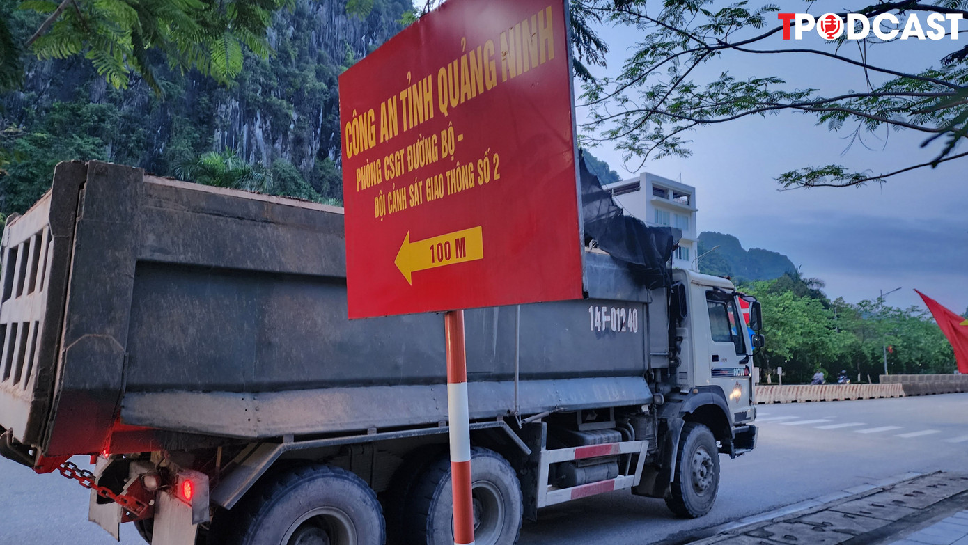 Tại thời điểm dừng xe, lái xe không xuất trình được bất cứ giấy tờ nào liên quan.