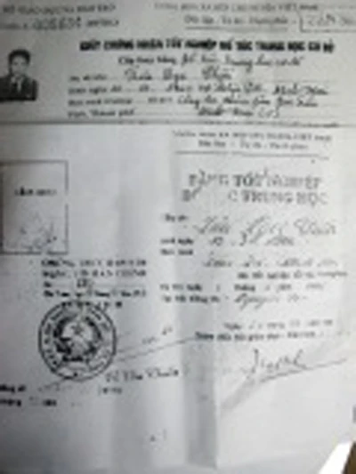 Bằng cấp của ông Lưu Ngọc Chiến mượn của 2 người em ruột để chỉnh sửa, phô tô, đối phó tổ chức