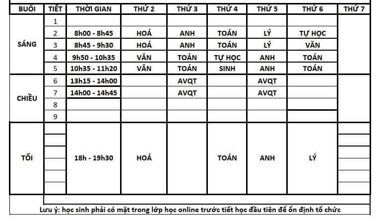 Thời khóa biểu dày đặc của một trường ngoài công lập khiến nhiều teen "choáng váng". Thời khóa biểu dày đặc của một trường ngoài công lập khiến nhiều teen "choáng váng".