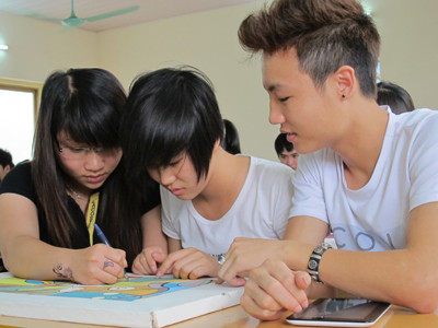 Sinh viên ĐH Hòa Bình. Ảnh: Hồ Thu. Sinh viên ĐH Hòa Bình. Ảnh: Hồ Thu