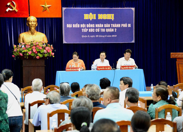 Cử tri quận 2: Phải quan tâm dân Thủ Thiêm sống ra sao sau cưỡng chế giải tỏa ảnh 1