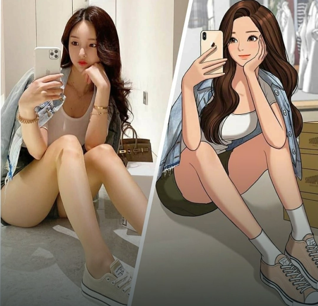 Yaongyi tự lấy mình làm hình mẫu cho nhân vật chính trong truyện True Beauty. Ảnh: IG.