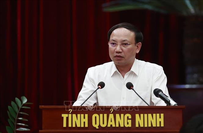 Bí thư Tỉnh uỷ Quảng Ninh Nguyễn Xuân Ký phát biểu.