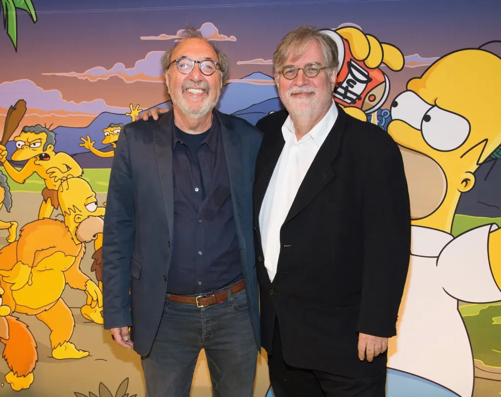 5. James L. Brooks và Matt Groening (105 triệu USD): Bộ đôi tạo ra bộ phim hoạt hình hài ăn khách The Simpsons kiếm được hơn 100 triệu USD vào năm 2022. Kể từ khi ra mắt 1989, phim có tổng cộng hơn 700 tập. Năm 2019, bộ phim chuyển từ FX sang Disney +, mang lại cho cặp đôi này 105 triệu USD. Theo Forbes, số tiền này chưa được báo cáo trước đó. Ảnh: FilmMagic. 5. James L. Brooks và Matt Groening (105 triệu USD): Bộ đôi tạo ra bộ phim hoạt hình hài ăn khách The Simpsons kiếm được hơn 100 triệu USD vào năm 2022. Kể từ khi ra mắt 1989, phim có tổng cộng hơn 700 tập. Năm 2019, bộ phim chuyển từ FX sang Disney +, mang lại cho cặp đôi này 105 triệu USD. Theo Forbes, số tiền này chưa được báo cáo trước đó. Ảnh: FilmMagic.