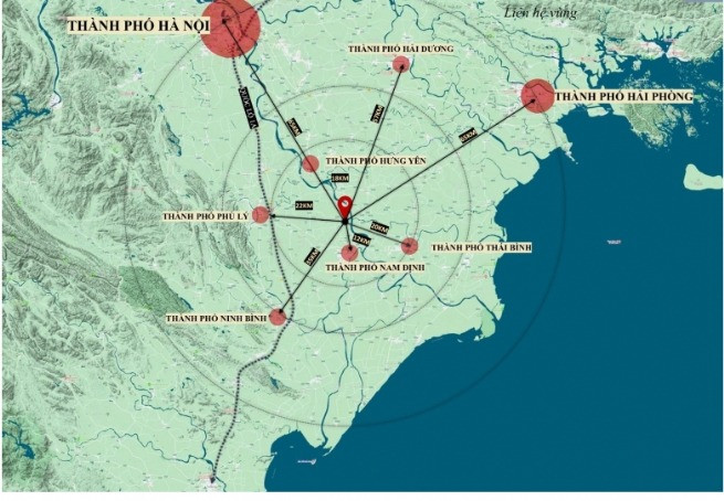 Vị trí Khu Công nghệ cao tỉnh Hà Nam