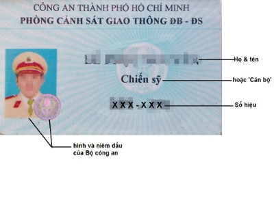 Ảnh: Hữu Vinh Mẫu thẻ tuần tra kiểm soát dành cho CSGT được Bộ Công an quy định cấp