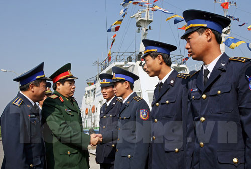 Cảnh sát Biển luôn được Đại tướng Phùng Quang Thanh - Ủy viên Bộ Chính trị, Phó bí thư Quân ủy Trung ương, Bộ trưởng Bộ Quốc phòng và các đồng chí lãnh đạo Bộ Quốc phòng quan tâm, chỉ đạo sát sao