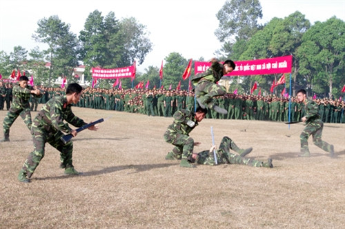 Nhà trường thường xuyên tổ chức hội thao trong đó có nội dung thi võ thuật