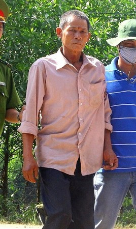 Đối tượng Trần Ngọc Thanh bị đưa về cơ quan Công an