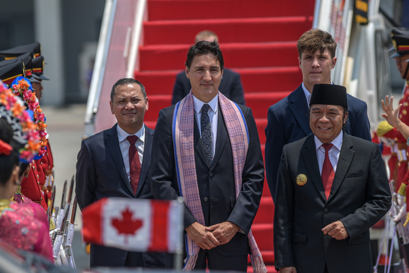 Thủ tướng Canada Justin Trudeau đến Jakarta dự hội nghị. Ảnh: ASEAN 43