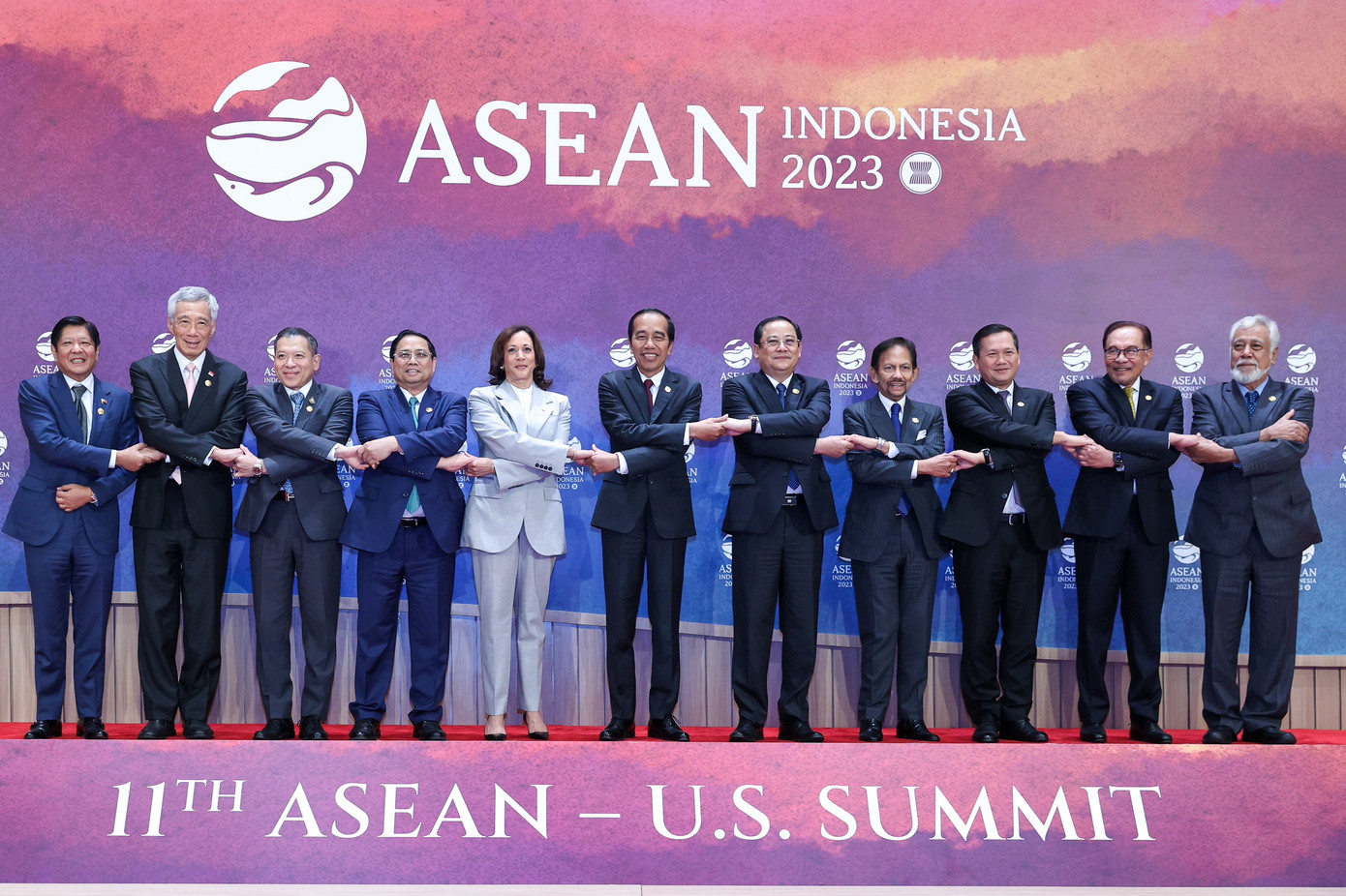 Các nhà Lãnh đạo ASEAN và Phó Tổng thống Mỹ Kamala Harris.