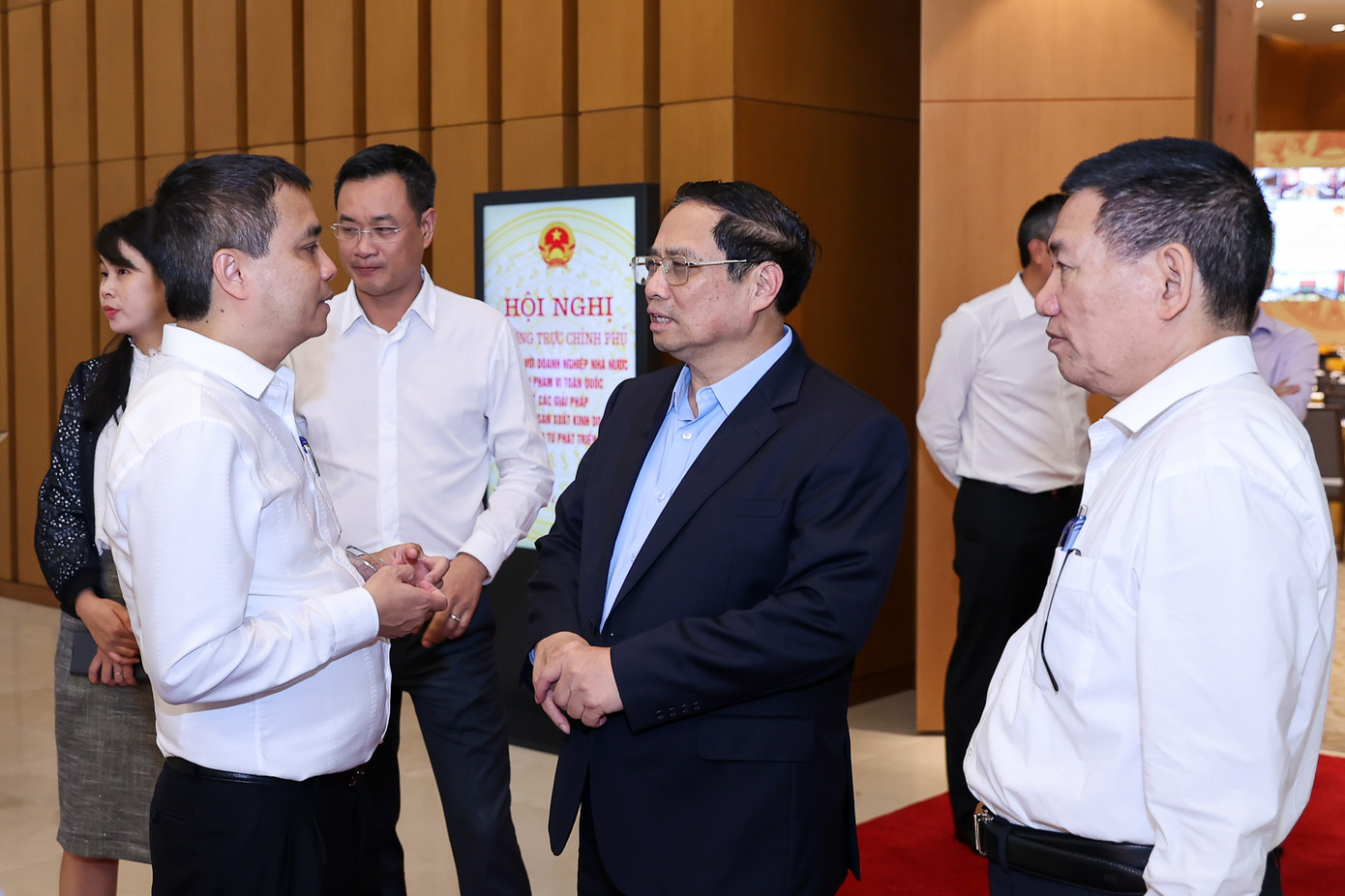 Thủ tướng Phạm Minh Chính và các đại biểu tham dự hội nghị. (Ảnh: Nhật Bắc)